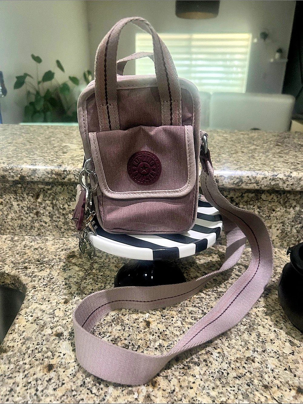 kipling Patya Small Top Handle Shoulder Bag Crossbody Bag in Purple